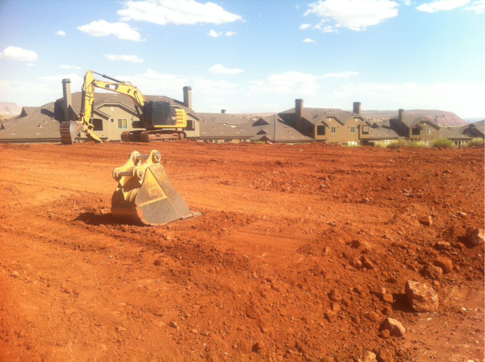 Forgiving Peninsula Lazy Prepping a Building Pad in St George | Building Pads St George