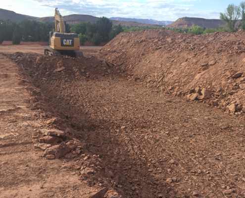 Property excavating and grading in St. George
