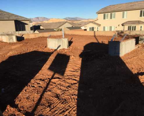 Basement excavation in St. George and Santa Clara, Utah